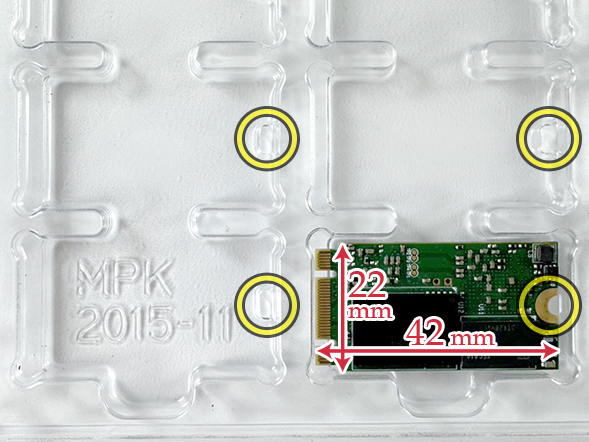 m.2 2242 ssd plastic tray packaging mpk2015-11